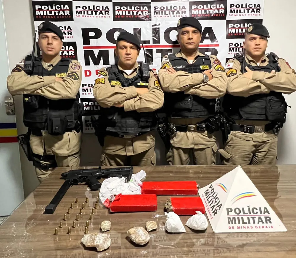 Materiais apreendidos pela PM — Foto: Polícia Militar