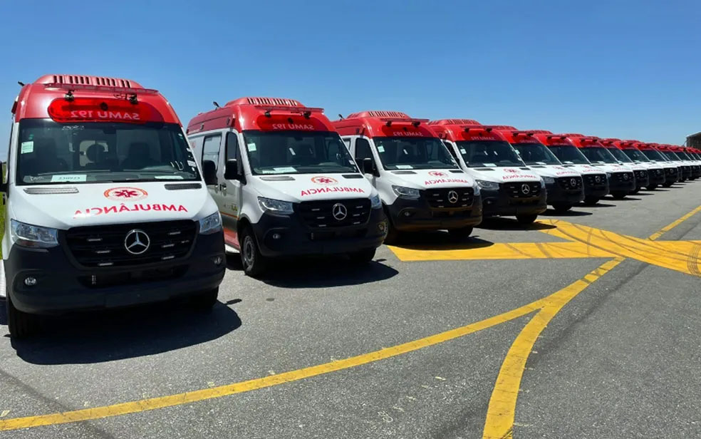 Ambulância SAMU — Foto: Rafael Mendes / SEE-MG