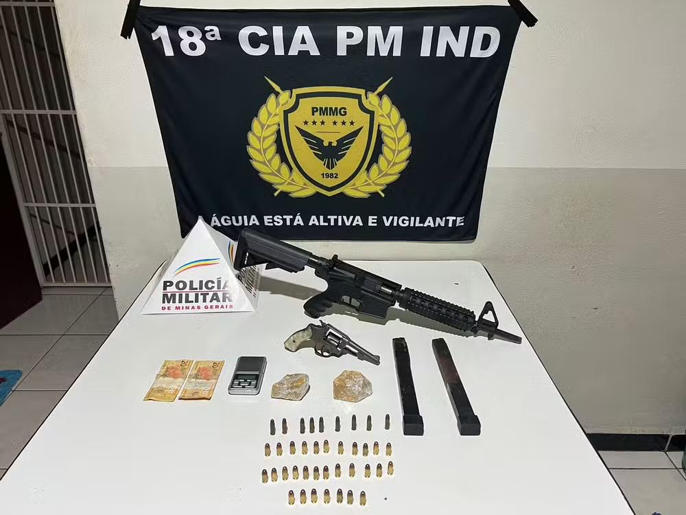 Materiais apreendidos pela PM — Foto: Polícia Militar