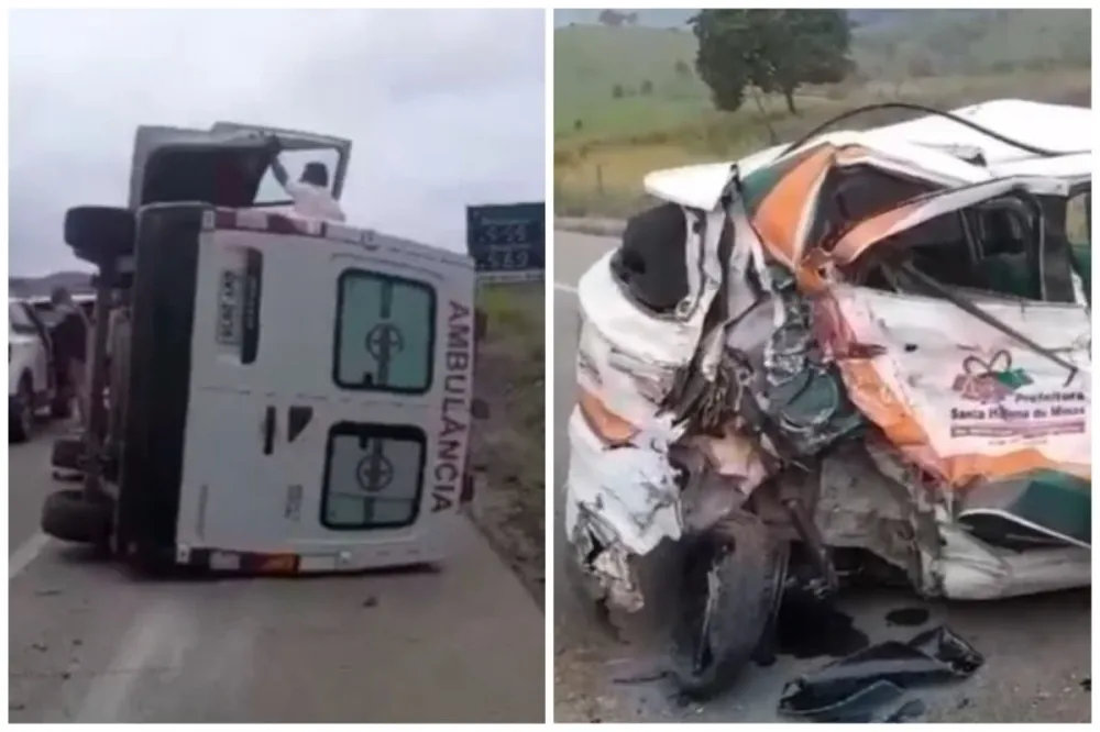 Acidente foi registrado na BR-116, em Itambacuri Foto: Reprodução de vídeo / Redes sociais